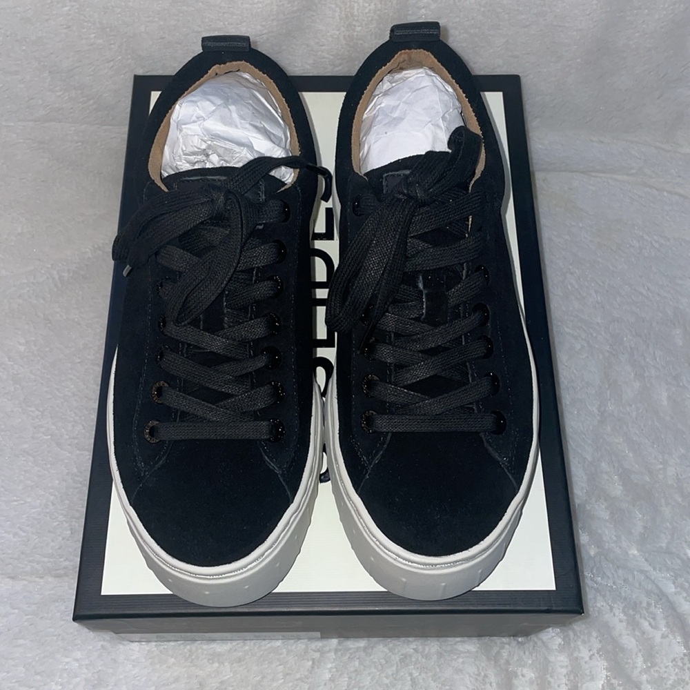 NWT J/SLIDES ROGER Black Suede Sneaker - Picture 7 of 14